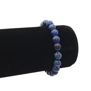 Healing Faux‎ Lapis Lazuli Elastic Stretch Bracelet Witchy Crystals Power Beaded